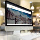 Schermo di un computer desktop con la homepage del sito web Italian Wedding Destinations realizzato da Twister ADV