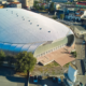 Veduta aerea della struttura espositiva dell'Ente Fiera di Catanzaro destinata all'evento EdilExpo Calabria