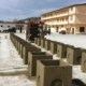 Piazzale industriale con prefabbricati e pozzetti in cemento dell'azienda MCD Doria, dal sito web realizzato da Twister ADV.